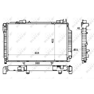 Kühler, Motorkühlung EASY FIT NRF 58350