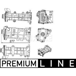 Kühler, Abgasrückführung MAHLE CE 23 000P