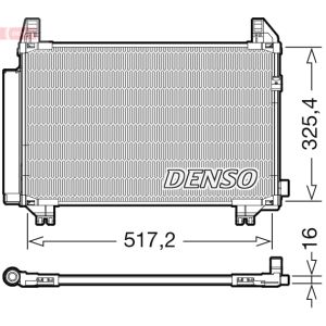 Condensatore, impianto di climatizzazione DENSO DCN50107