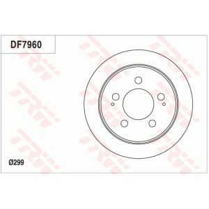 Disco de freno TRW DF7960