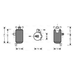 Filtre déshydratant climatisation AVA COOLING JRD021