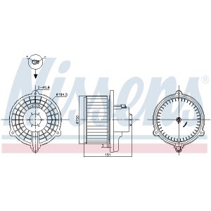 Ventilatore interno NISSENS 87388