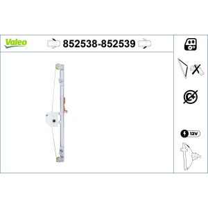 Regulador de janelas VALEO 852539