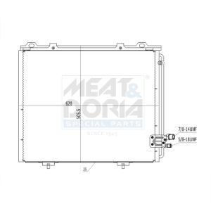 Condenseur (climatisation) MEAT & DORIA 991110