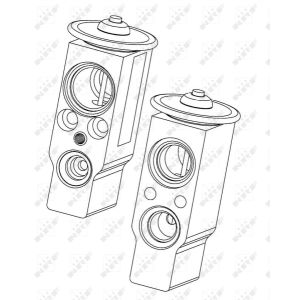 Valvola di espansione, impianto di climatizzazione NRF 38361