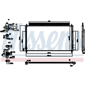 Kondensator, Klimaanlage NISSENS 941188