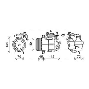 Compressor, ar condicionado AVA COOLING MSAK697