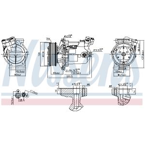 Compressor airconditioning NISSENS 890042