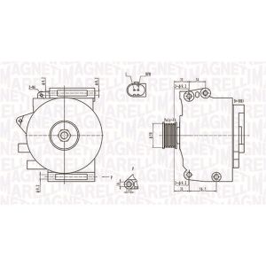 Drehstromgenerator MAGNETI MARELLI 063731701010