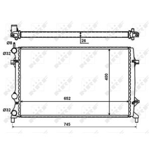 Radiator, motorkoeling NRF 59057