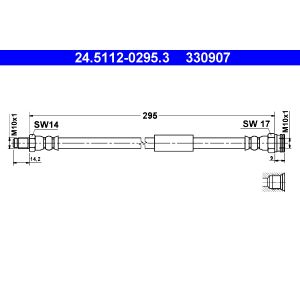 Bremsschlauch ATE 24.5112-0295.3