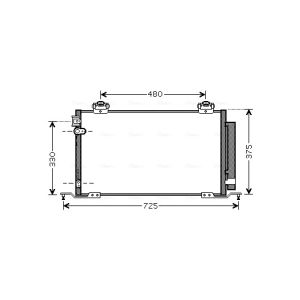 A/C-kondensor AVA COOLING TO5393D