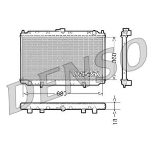 Arrefecedor do motor DENSO DRM46011
