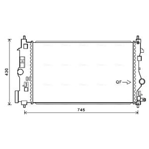 Arrefecedor do motor AVA COOLING OLA2488