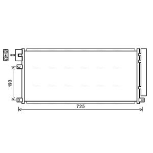 Kondensator, Klimaanlage AVA COOLING OL5634D