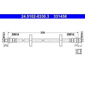 Flexible de frein ATE 24.5102-0330.3