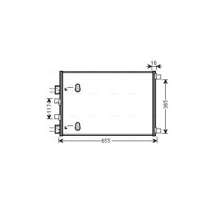 Condensador, ar condicionado AVA COOLING RT5422 AVA