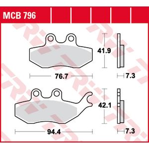 Jarrupalasarja TRW MCB796