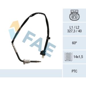 Sensor de temperatura dos gases de escape FAE 68027