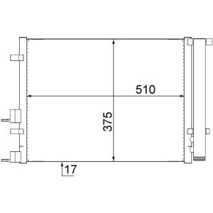 A/C-kondensor MAHLE AC 731 000S