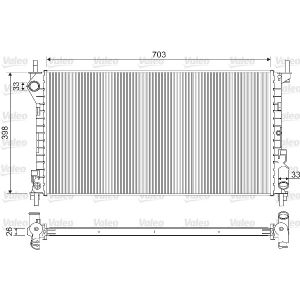 Radiador de motor VALEO 733100
