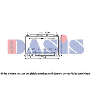 Motorkühler AKS DASIS 510075N
