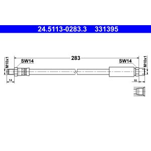 Bremsschlauch ATE 24.5113-0283.3