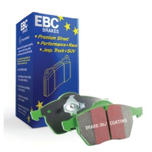 Conjunto de pastilhas de travão, travão de disco EBC BRAKES Green Stuff DP21373, Traseira
