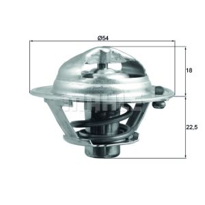 Thermostat, Kühlmittel BEHR MAHLE TX 166 85D