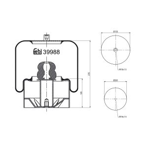 Soffietti per sospensioni pneumatiche FEBI BILSTEIN 39988