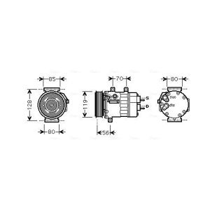 Compressor, ar condicionado AVA COOLING CNAK253