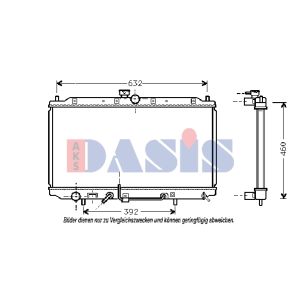 Raffreddatore motore AKS DASIS 141180N