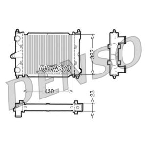 Radiador de motor DENSO DRM32033