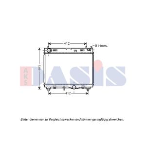 Raffreddatore motore AKS DASIS 210247N