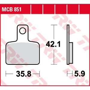 Bremsbelagsatz TRW MCB851