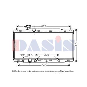 Raffreddatore motore AKS DASIS 010025N