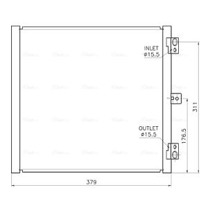 A/C-kondensor AVA COOLING PR5105