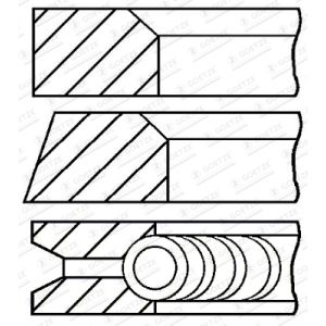 Set di anelli per pistoni GOETZE 08-110200-00