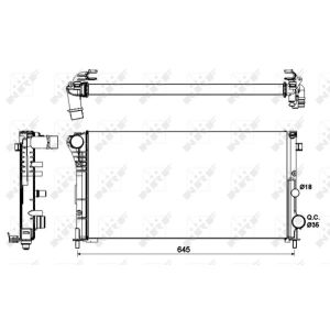 Kühler, Motorkühlung NRF 58185