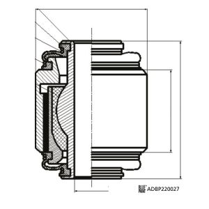 Suporte/rolamento da suspensão da roda BLUE PRINT ADBP860194