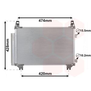 Condenseur (climatisation) VAN WEZEL 53005665