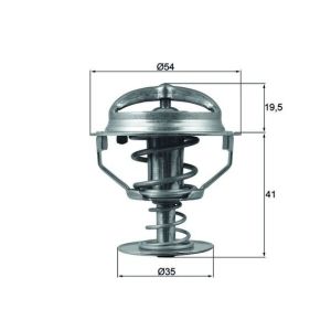 Thermostat (liquide de refroidissement) BEHR MAHLE TX 164 82D