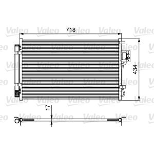 Condensador, aire acondicionado VALEO 814100