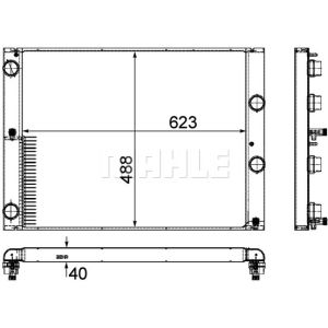 Kühler, Motorkühlung BEHR MAHLE CR 1158 000P