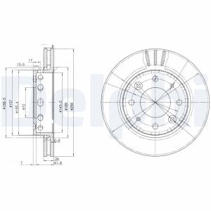 Disco de freno DELPHI BG3335