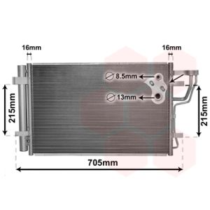 Condenseur (climatisation) VAN WEZEL 83005102