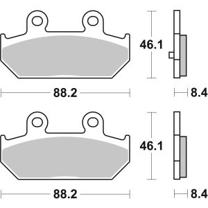 Bremsbelagsatz, ohne Straßenzulassung BREMBO 07058