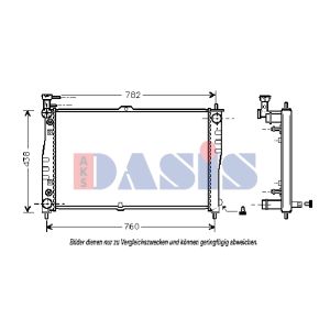 Arrefecedor do motor AKS DASIS 510120N