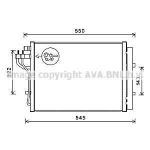 Condensador, aire acondicionado AVA COOLING HY5445D