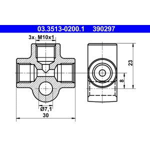 Verbindingsstuk ATE 03.3513-0200.1